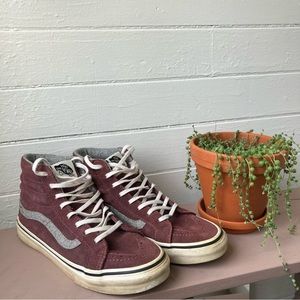 Dusty pink Vans Hightops